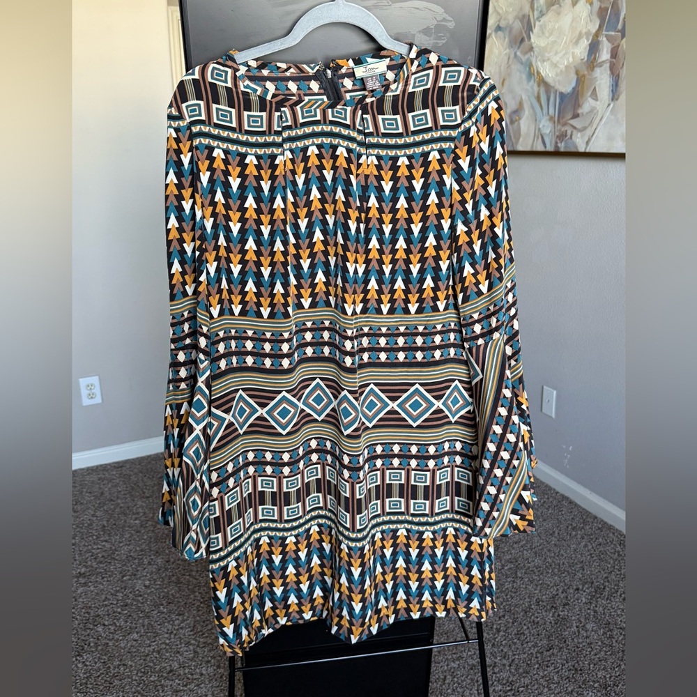 Issa London Multicolor Geometric Dress